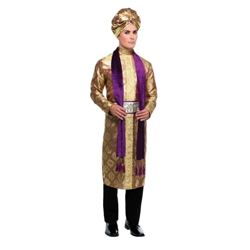 Bollywood Man Costume Jacket Turban Scarf Zippered Jacket Buttoned Jacket Snapped Jacket Bollywood Man Costume Jacket Turban Scarf Zippered Jacket Buttoned Jacket Snapped Jacket