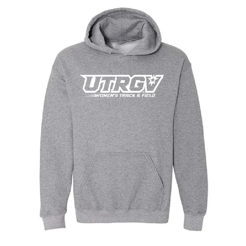 UTRGV - NCAA Women's Track & Field : Ashley Lingueno - Sports Shersey Hooded Sweatshirt Hoodie with Oversized Fit Loose Comfortable