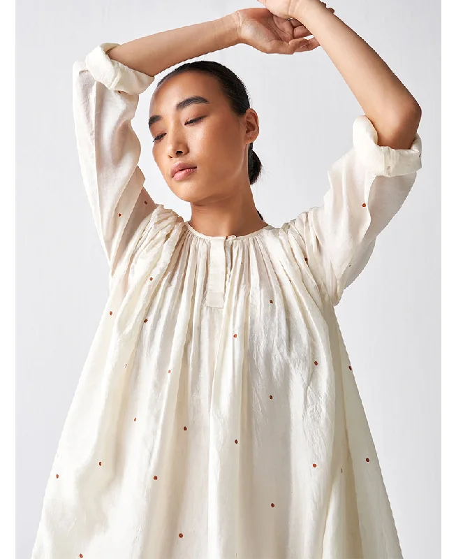 Gather Neck Dress