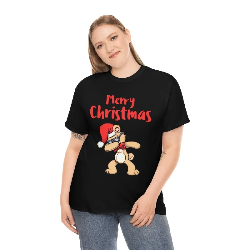 Cute Teddy Bear Funny Christmas Shirts for Women Plus Size Christmas Shirt Womens Christmas Shirt Plus Size Basic T-Shirt Crew Neck Short Sleeve