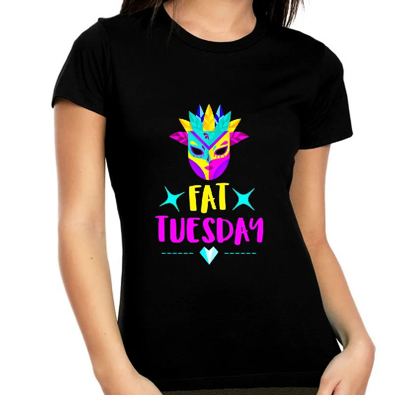 Fat Tuesday Mardi Gras Shirts for Women Mardi Gras Mask Mardi Gras Shirt NOLA Mardi Gras Outfit for Women Satin Blend Silk Blend Wool Blend