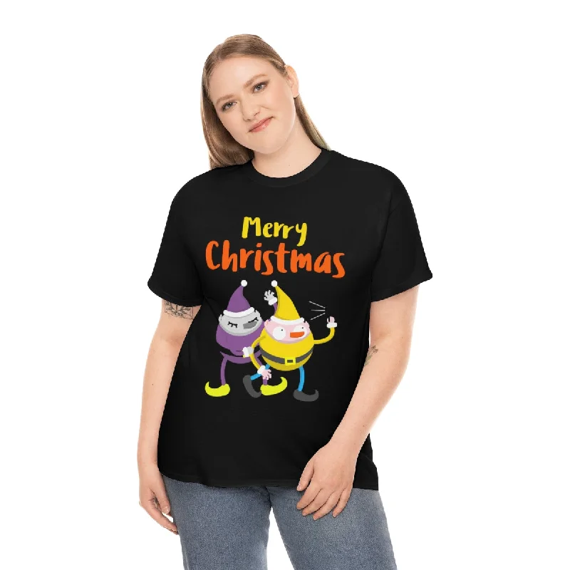 Funny Elfs Funny Plus Size Christmas Shirts for Women Plus Size Christmas Clothes for Women Plus Size Fitted T-Shirt Seamless Stretchy