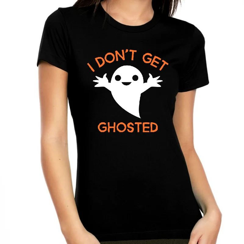 Funny Ghost Halloween Clothes for Women Halloween Shirts for Women Halloween Costumes for Women Welt Pockets Slit Pockets Flap Pockets