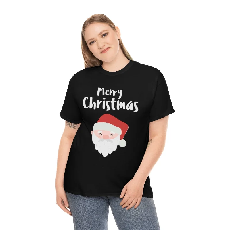 Funny Santa Claus Plus Size Christmas Shirts for Women Plus Size Christmas Clothes for Women Plus Size Plaid T-Shirt Polka Dot Checkered