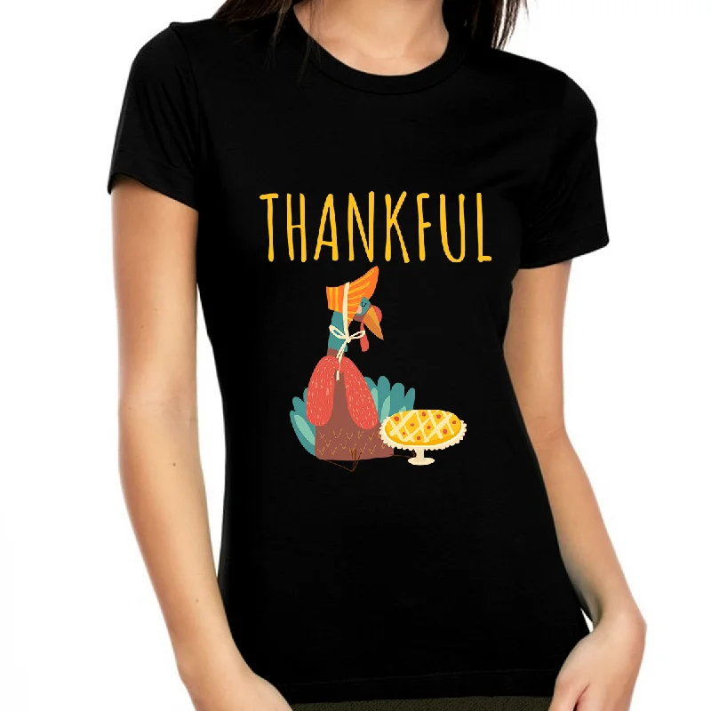 Funny Thanksgiving Shirt Turkey Shirt Thanksgiving Gifts Cute Fall Shirts Women Thankful Shirts for Women Modern Contemporary Chic