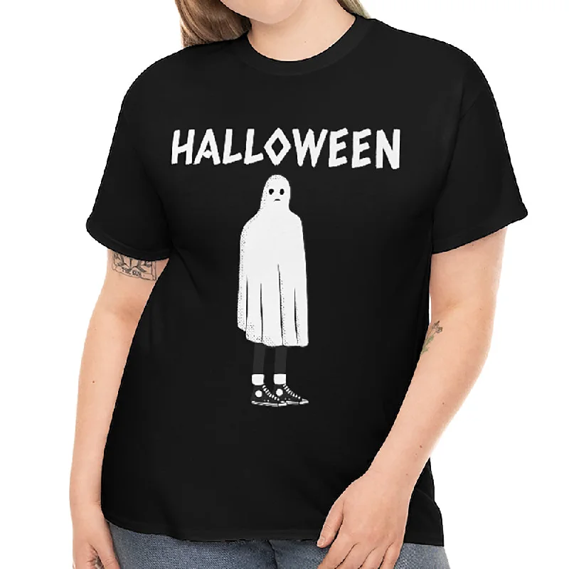 Ghost Shirts Halloween Tshirts Women Plus Size 1X 2X 3X 4X 5X Funny Ghost Halloween Costumes for Plus Size Women Elasticated Padded Insulated