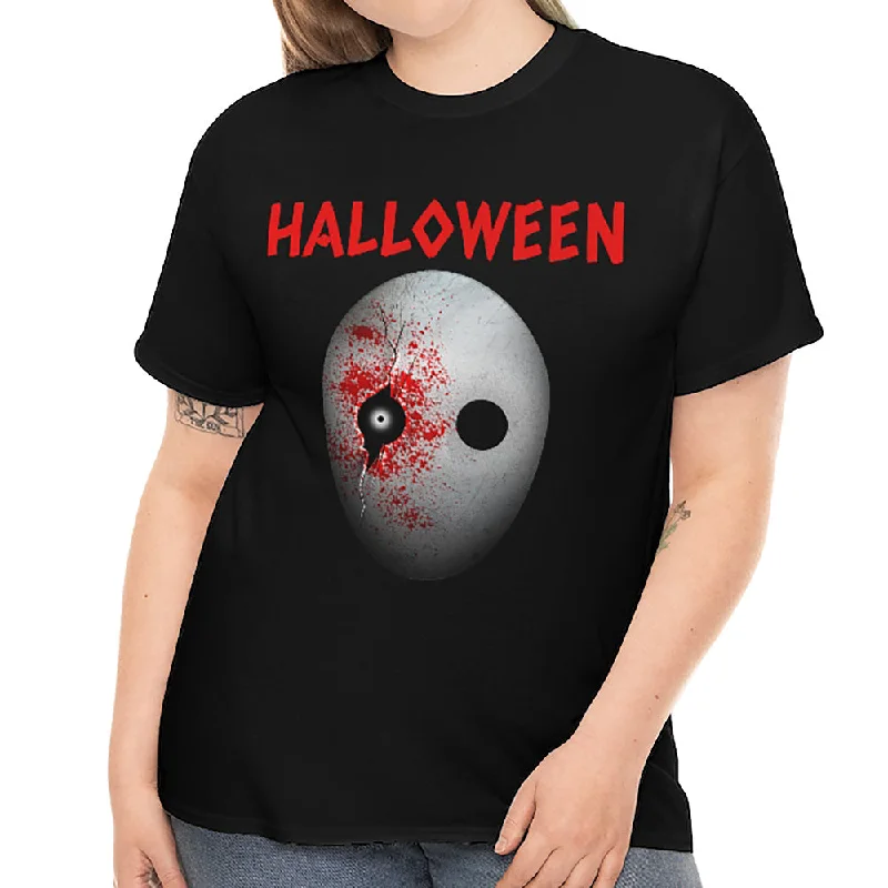Halloween Mask Tops for Women Plus Size 1X 2X 3X 4X 5X Halloween Shirt Plus Size Halloween Costumes for Women Chenille Brocade Lace
