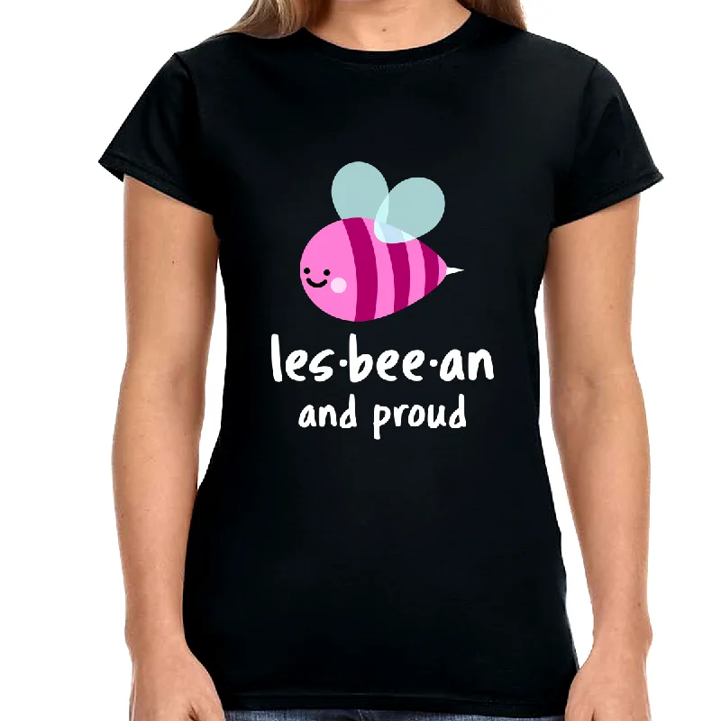 Lesbeean and Proud Bee Lesbian Shirt Womens LGBT Gay Lesbian Women Tops Modern Contemporary Chic Lesbeean and Proud Bee Lesbian Shirt Womens LGBT Gay Lesbian Women Tops Modern Contemporary Chic