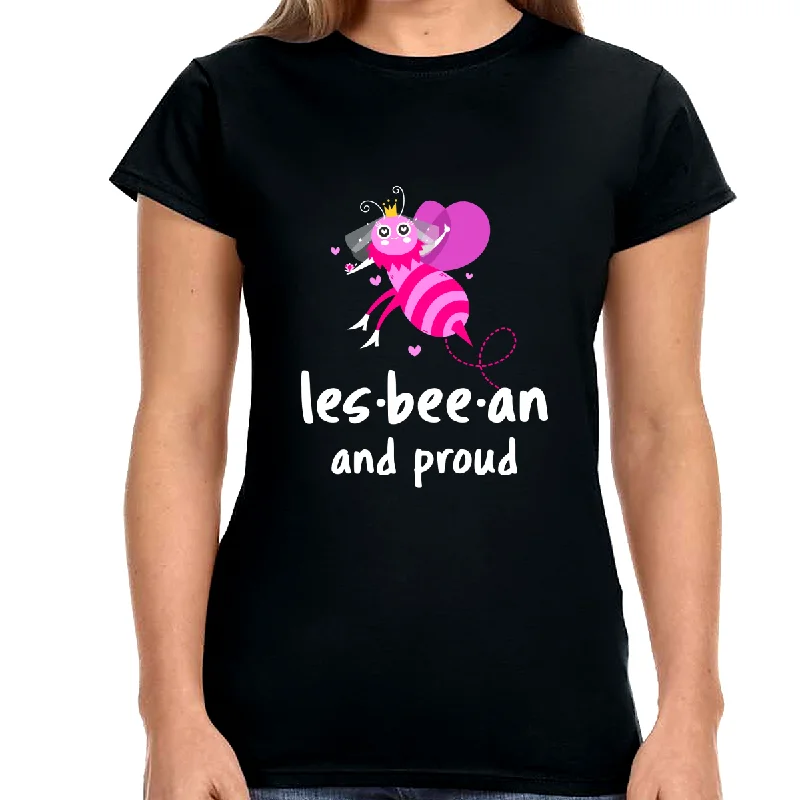 Lesbeean and Proud Bee Lesbian Shirts Gay LGBTQ Equality Women Tops Boxy Fit Fitted Loose Lesbeean and Proud Bee Lesbian Shirts Gay LGBTQ Equality Women Tops Boxy Fit Fitted Loose