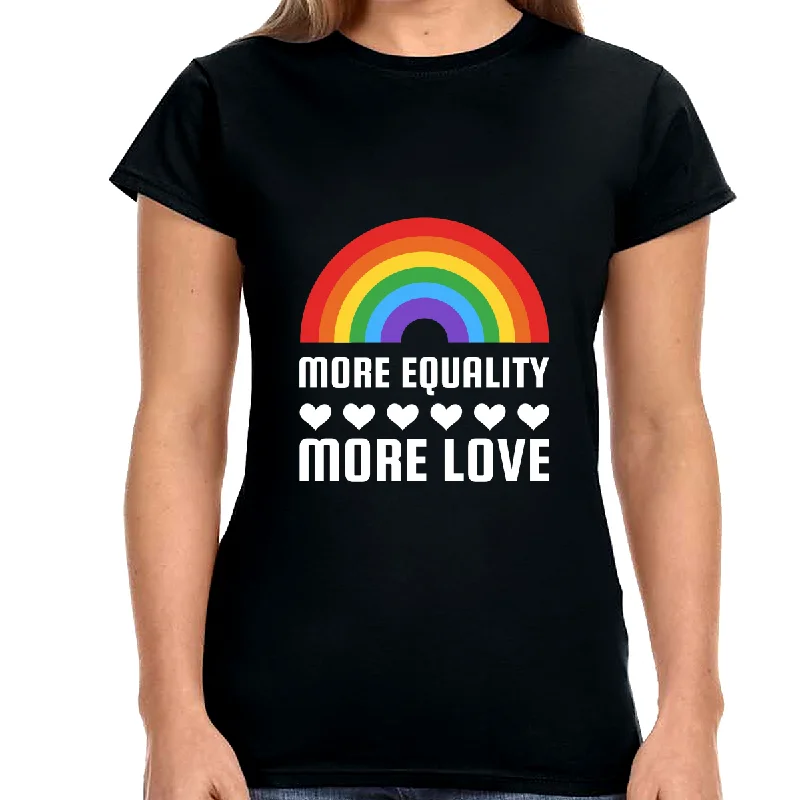 LGBT More Equality More Love Shirt LGBTQ Gay Lesbian LGBT Womens T Shirts Beaded Sequined Faux Fur LGBT More Equality More Love Shirt LGBTQ Gay Lesbian LGBT Womens T Shirts Beaded Sequined Faux Fur