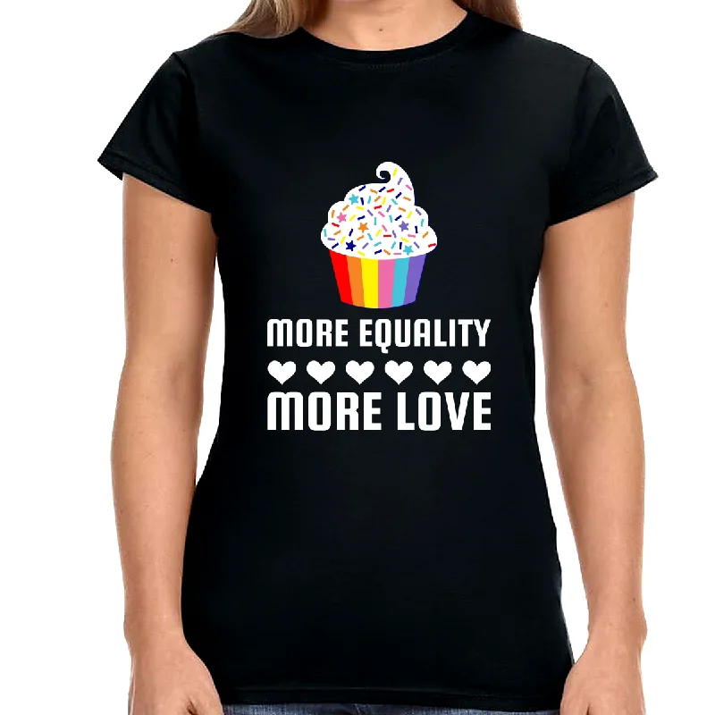 LGBT More Equality More Love Tshirt LGBTQ Gay Lesbian LGBT Shirts for Women Real Fur Shearling Chenille LGBT More Equality More Love Tshirt LGBTQ Gay Lesbian LGBT Shirts for Women Real Fur Shearling Chenille