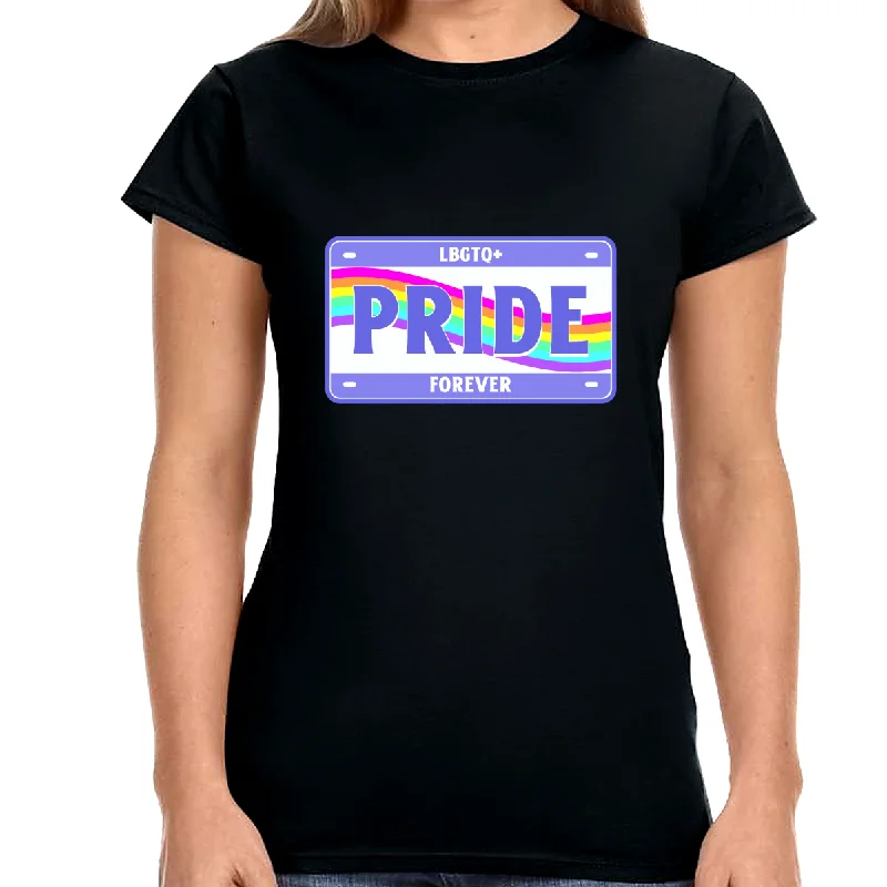 LGBTQ+ Forever LGBT Pride Month LGBT Ally Lesbian Gay Shirts for Women Anti-Pilling Machine Wash Handmade