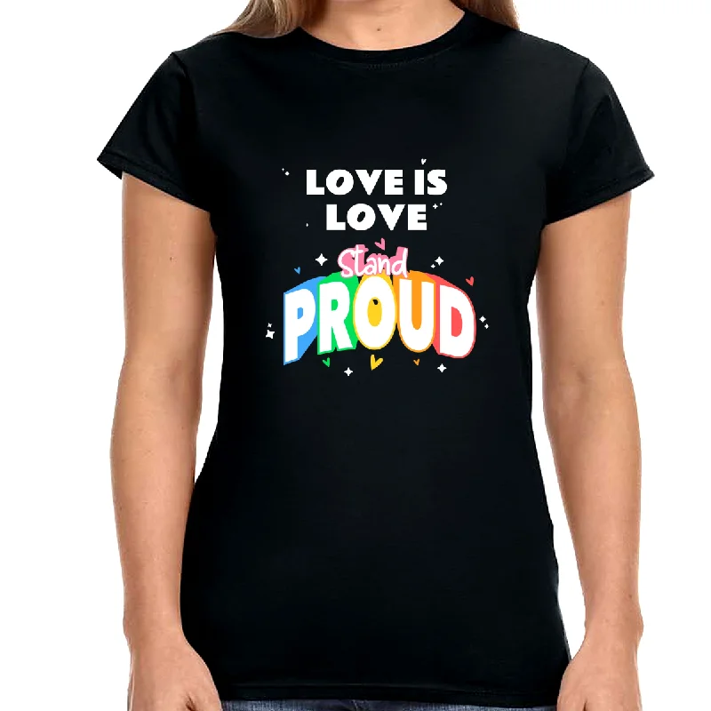 Love is Love Gay Pride Month Transgender Rainbow Lesbian Shirts for Women Hooded Caped Shawl Collar Love is Love Gay Pride Month Transgender Rainbow Lesbian Shirts for Women Hooded Caped Shawl Collar