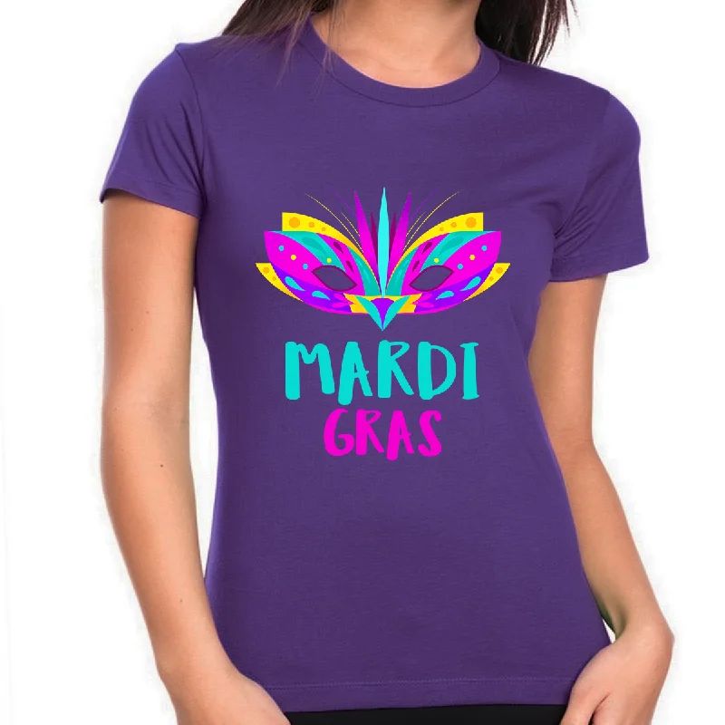 Mardi Gras Shirts for Women Funny New Orleans Shirt Mardi Gras Outfit for Women Mardi Gras Shirt NOLA Shirt Houndstooth Herringbone Solid