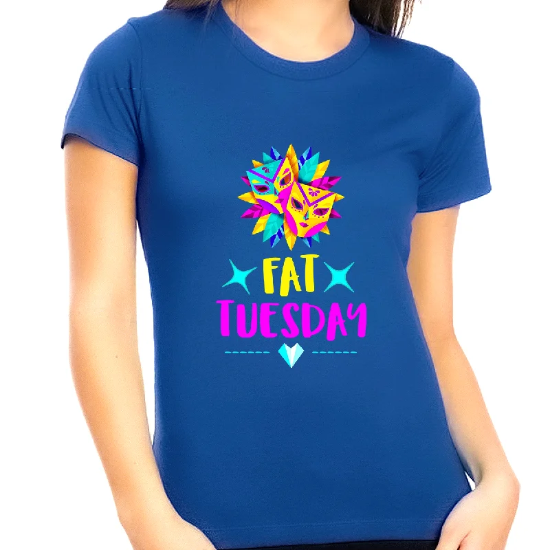 New Orleans Plus Size Mardi Gras Shirts for Women Plus Size 1X 2X 3X 4X 5X Fat Tuesday Shirts for Women Jersey Fabric Tulle Fabric Batik Fabric