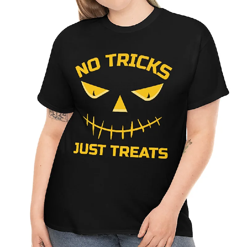No Tricks Just Treats Halloween Shirt Women Plus Size Womens Funny Plus Size Halloween Costumes for Women Terry Blend Velvet Blend Canvas Blend No Tricks Just Treats Halloween Shirt Women Plus Size Womens Funny Plus Size Halloween Costumes for Women Terry Blend Velvet Blend Canvas Blend