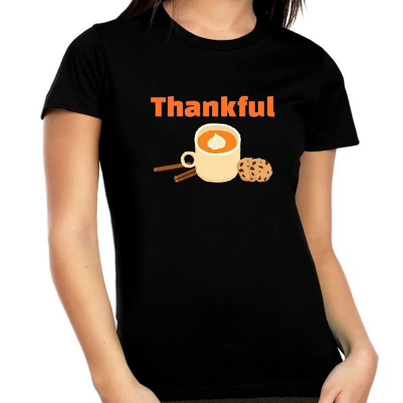 Plus Size Thanksgiving Shirts for Women Thanksgiving Gifts Plus Size Fall Shirts Cute Thanksgiving Shirt Lace Blend Ribbed Blend Corduroy Blend