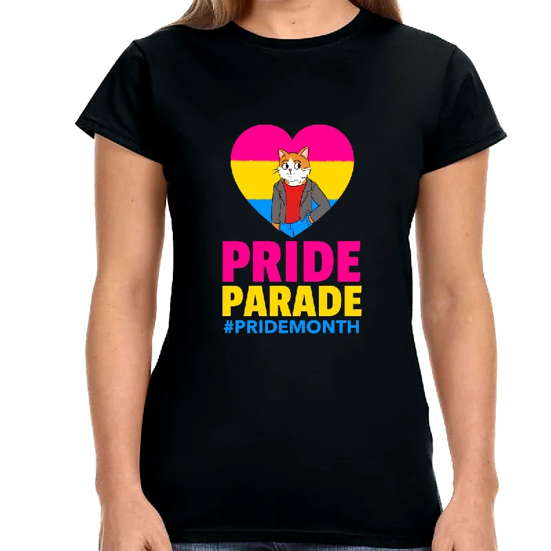 Pride Parade LGBT Flag Gay Pride Month Lesbian Transgender Womens T Shirts Hooded Caped Shawl Collar