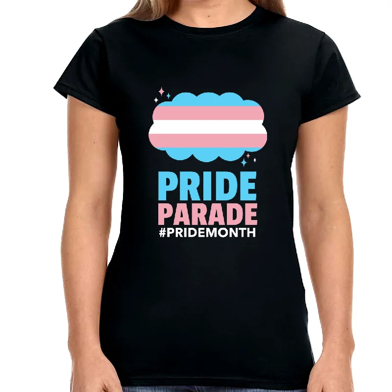 Pride Parade LGBT Pride Rainbow Flag Gay Lesbian Pride Ally Shirts for Women Zippered Front Buttoned Front Snap Front