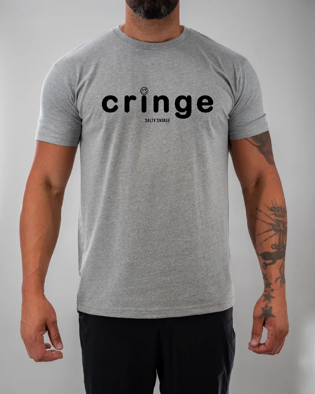 Salty Savage Unisex "Cringe" Tee Fleece Nylon Spandex