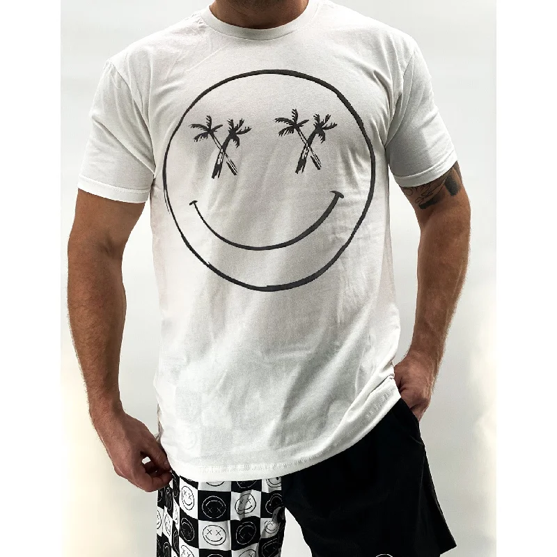 Salty Savage Unisex "Palm Smile" Tee Fitted T-Shirt Seamless Stretchy