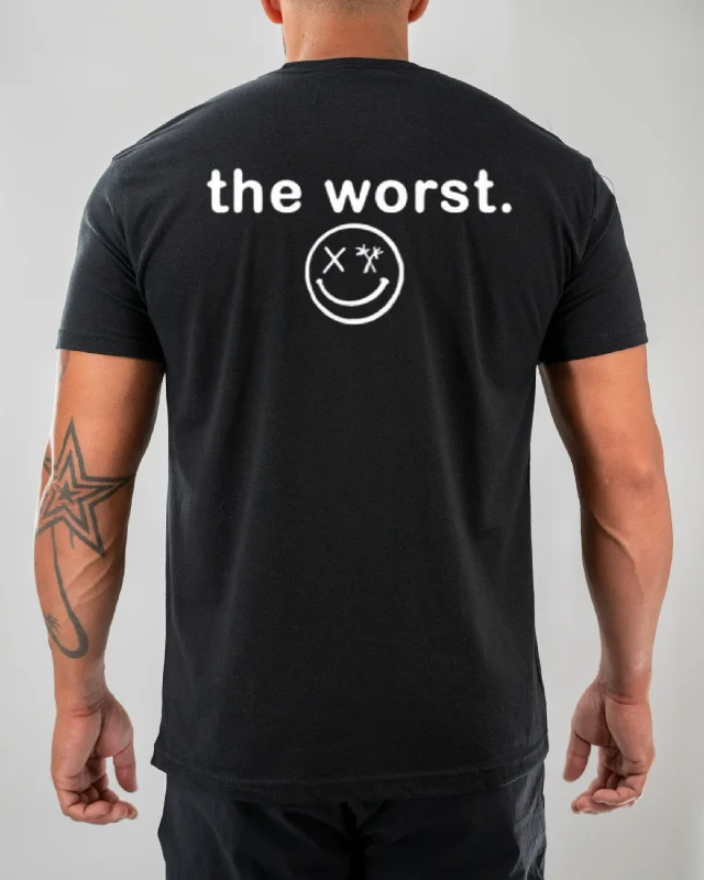 Salty Savage Unisex "the worst" Tee | V2 Graphic Embroidered Appliqued