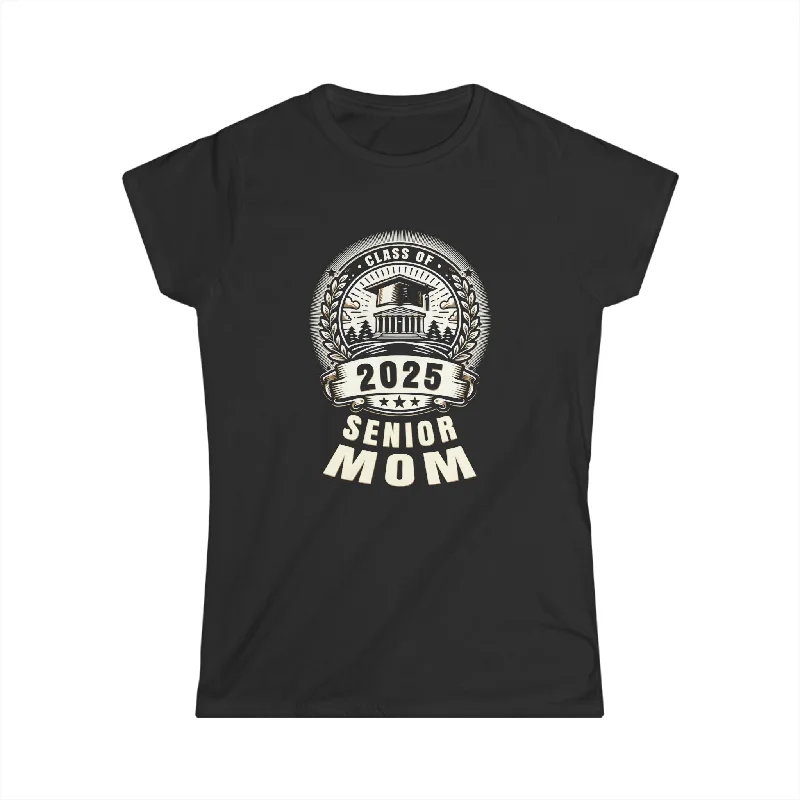 Senior Mom 25 Class of 2025 Back to School Graduation 2025 Womens Shirt Plaid T-Shirt Polka Dot Checkered Senior Mom 25 Class of 2025 Back to School Graduation 2025 Womens Shirt Plaid T-Shirt Polka Dot Checkered