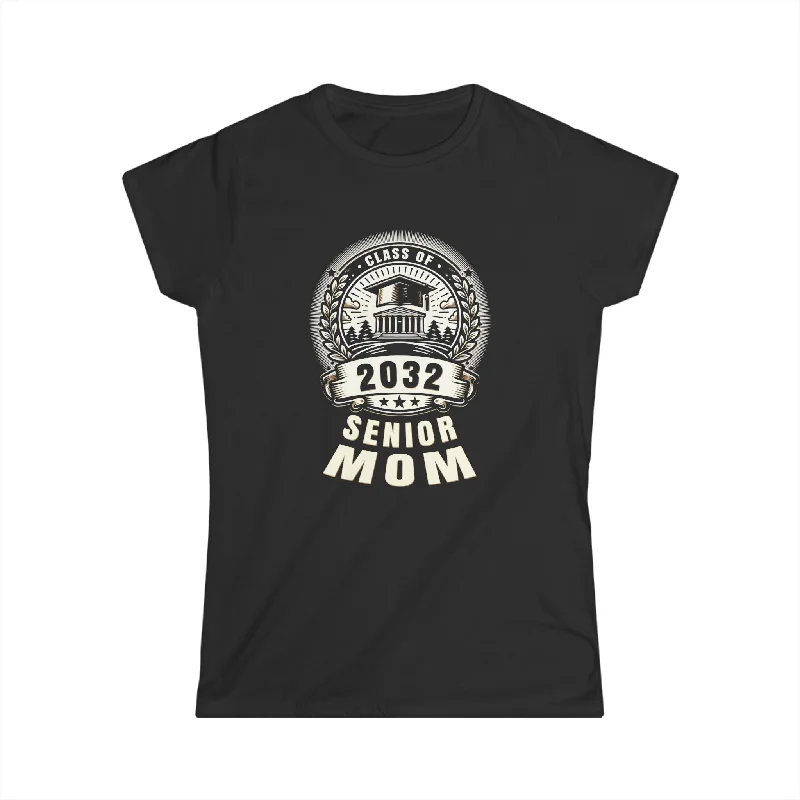 Senior Mom 32 Class of 2032 Back to School Graduation 2032 Womens Shirt Handmade Hand-knitted Hand-woven Senior Mom 32 Class of 2032 Back to School Graduation 2032 Womens Shirt Handmade Hand-knitted Hand-woven