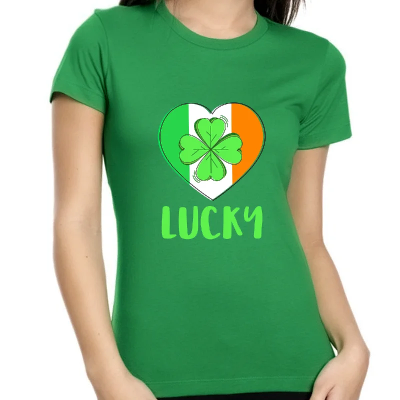 Shamrock Shirts for Women Irish Shirt St Patricks Day Shirt St Pattys Day Shirts for Women Ireland Shirt Striped Floral Plaid