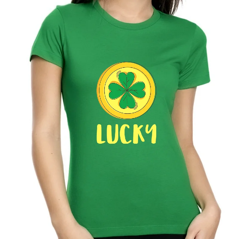 Shamrock Shirts for Women St Patricks Day Shirt St Patricks Shirt St Pattys Day Shirts for Women Print Jacquard Patchwork