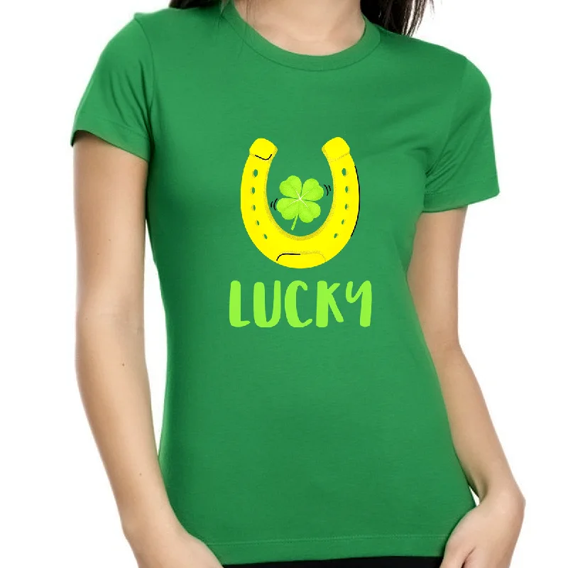 St Patricks Day Shirt Women Irish Shirt St Patricks Shamrock Shirt St Pattys Day Shirts for Women Welt Pockets Slit Pockets Flap Pockets