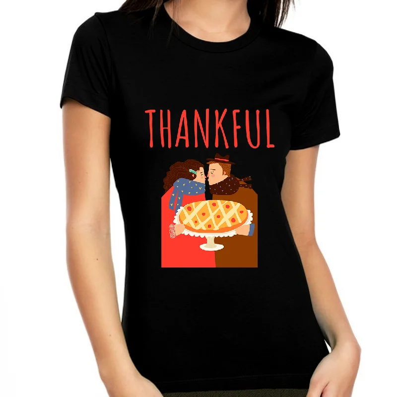 Thanksgiving Shirts for Women Cute Thankful Shirts for Women Cute Fall Shirts Womens Thanksgiving Shirt Hooded Caped Shawl Collar