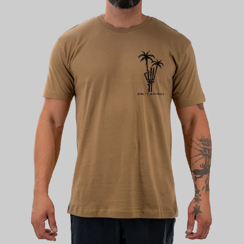 Unisex "Rock On" 100% Cotton Tee | Basic Ribbed T-Shirt High Neck Heavyweight