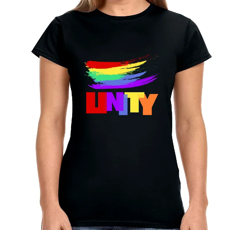 Unity Pride Shirt Women Men LGBTQ Rainbow Shirt Be You LGBT Women Tops Plaid T-Shirt Polka Dot Checkered