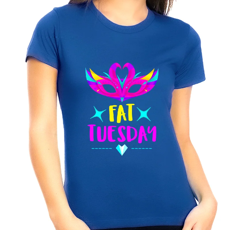 Womens Plus Size Mardi Gras Outfit Fat Tuesday Mardi Gras Shirts for Women Cute Mardi Gras Outfit for Women Mesh Fabric Canvas Fabric Denim Fabric