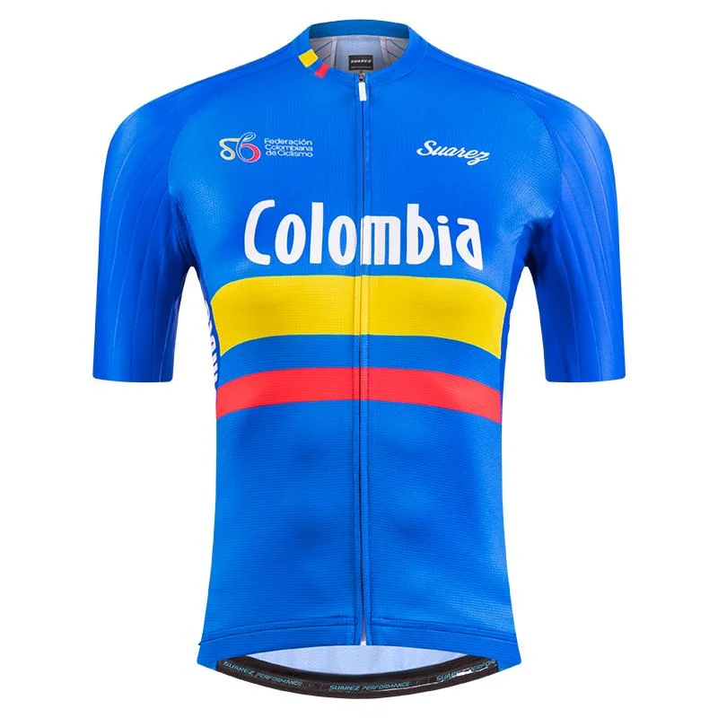 Colombian Federation Womens Performance Short Sleeve Cycling Jersey by Suarez Limited Edition Jersey Tee