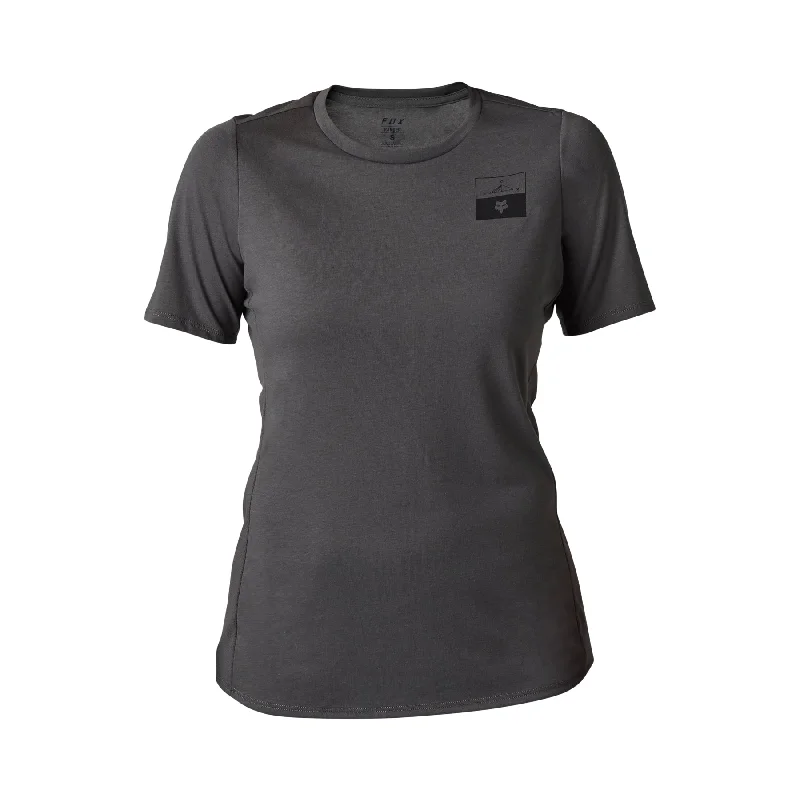 FOX Ranger DR Short Sleeve Jersey - Fract - Women's - Closeout Solid Color Jersey Shirt