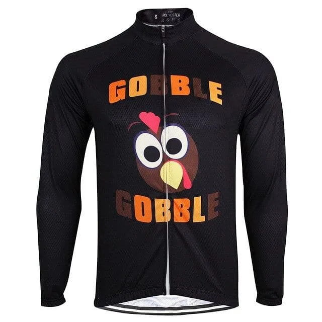 Gobble Gobble Christmas Turkey Cycling Jersey Branded Jersey Tee