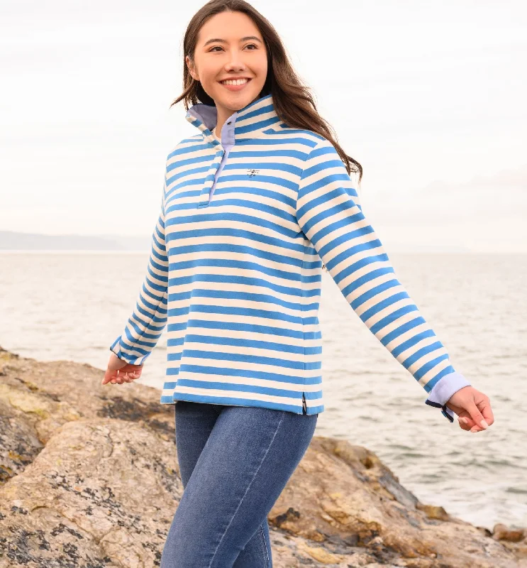 Haven Jersey - Azure Blue Stripe Premium Jersey Tee