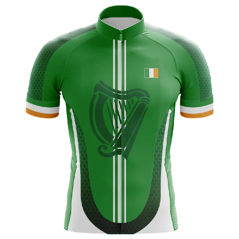 Ireland Short Sleeve Cycling Jersey Emerald Green Jersey Tee