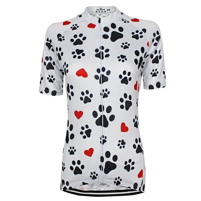 Paws & Love Cycling Jersey Fashion Jersey Blouse