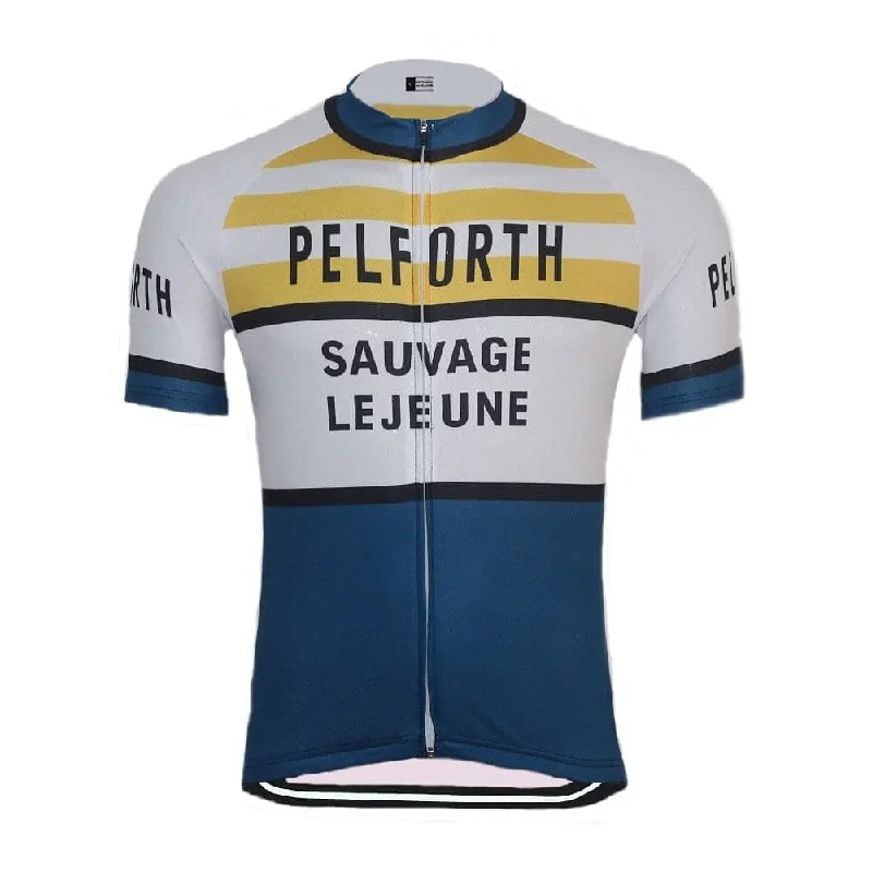 Retro Pelforth Sauvage Lejeune Cycling Jersey Budget-Friendly Jersey Tee