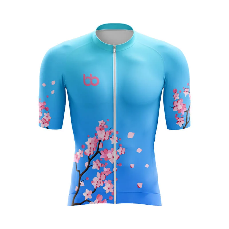 Bicycle Booth Sakura Aero Jerseys (Blue) Silver Jersey Tee