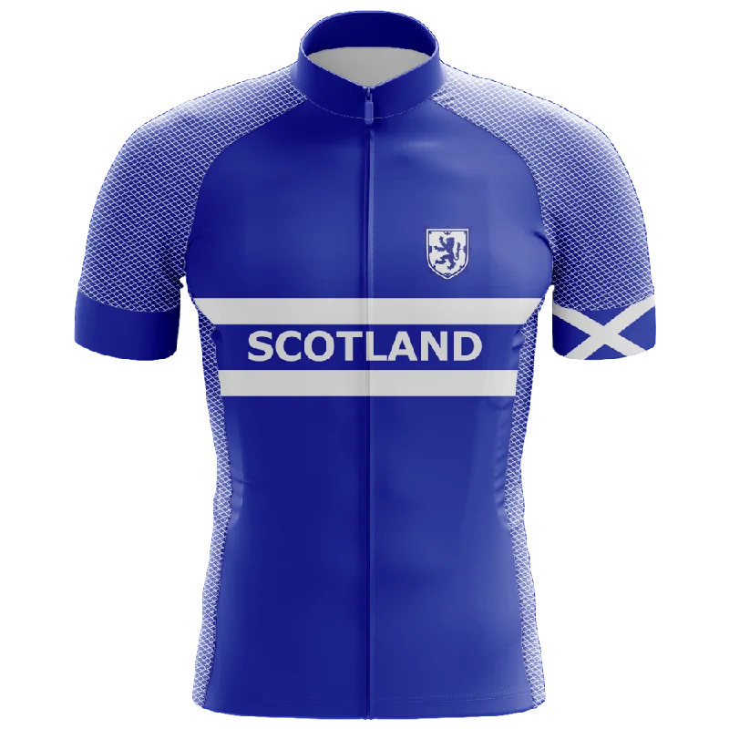 Scotland V2 Short Sleeve Cycling Jersey Gold Jersey Tee