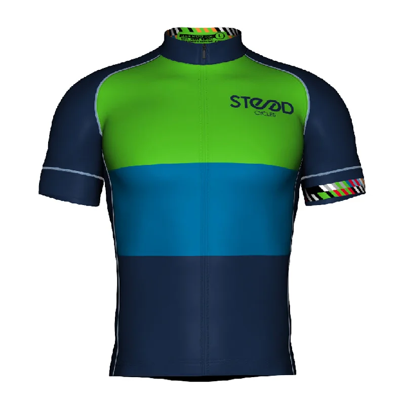 Steed Cycles 2019 Club Kit - Short Sleeve Tour Jersey Women's V Neck Jersey Blouse