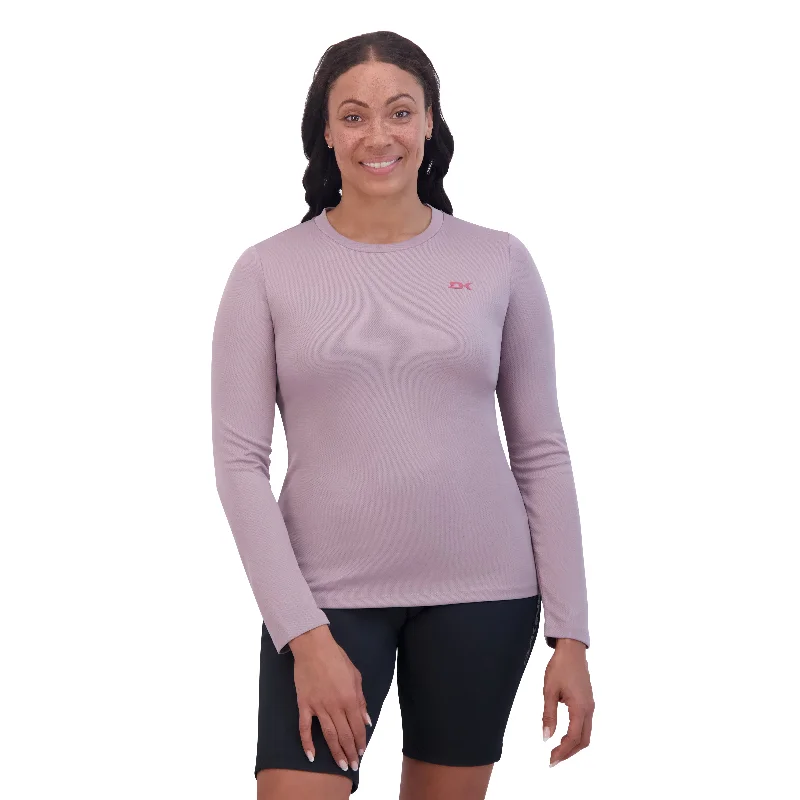 Thrillium Long Sleeve Club Jersey Women's - Quail Polo Neck Jersey Top