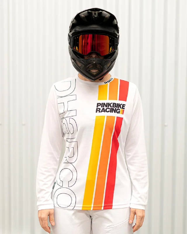 Womens Gravity Jersey | Pinkbike Team Replica White Turtle Neck Jersey Shirt