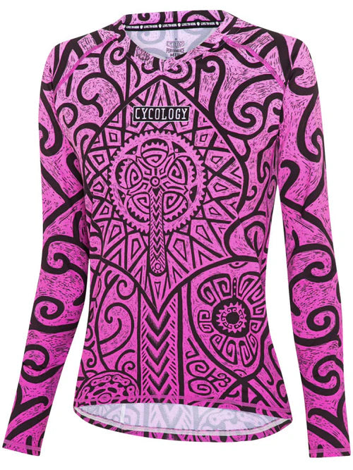 Zanzibar Women's Long Sleeve MTB Jersey Festive Jersey Tee