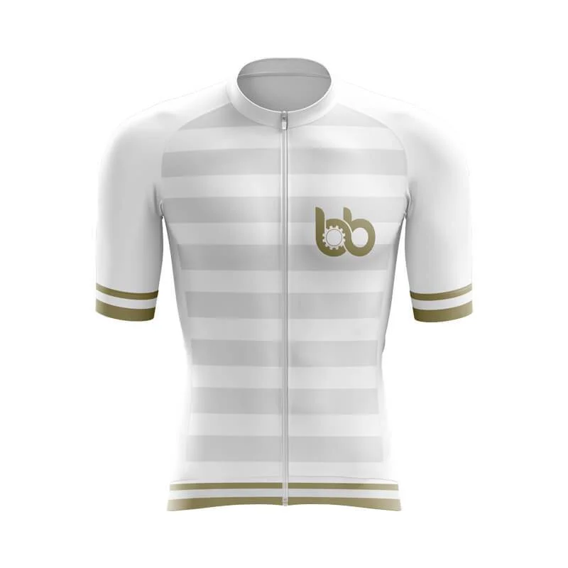 Bicycle Booth Signature (White) Aero Jerseys Handmade Jersey Tee