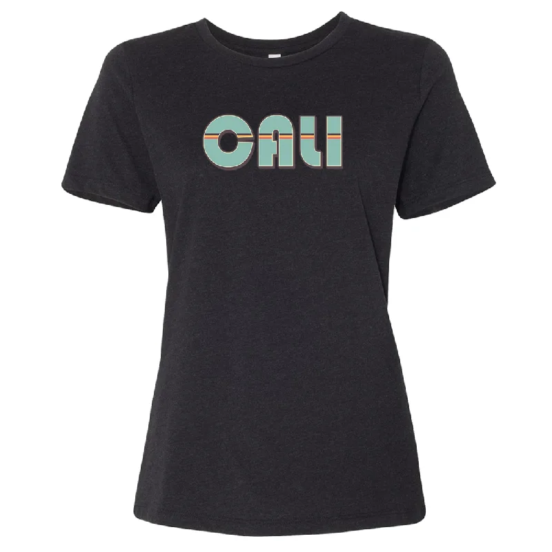 Cali 70's Radical Women's Relaxed Jersey Tee Ash Gray Jersey Tee